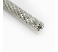 TIYGHI Cable Acier Câble en Acier Inoxydable de 10 mètres recouvert de Plastique PVC 1mm 1.2mm 1.5mm 2m 3mm 4mm 5mm 6mm (Size : 4mm)