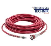 TJEP 15,00 mètres de tuyau d'air comprimé haute pression avec raccord quick-lock