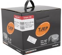 TJEP 15° Clous en bobine MX 21/50 Clous rainurés à tête ronde galvanisés à chaud 2,4 m