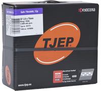 TJEP 34° Clous à tête ronde GF28/75 mm Clou rainuré Galvanisé Maxibox 2,5 m