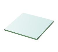 TJROO Étagère de Salle de Bains en Verre Trempé Transparent 20x20 cm Étagère Case Plaque Magasins Panneau Étagère Salon Chambre Présentoir de Produits Objets Décoratifs Capacité de Charge 15 kg