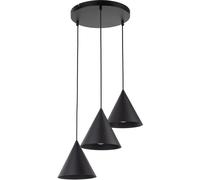 TK Lighting Cono lampe suspendue 3x15 W noir 10067