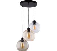 TK Lighting Cubus lampe suspendue 3x15 W noir-transparent-ambre-graphite 2831