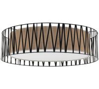 TK Lighting Harmony plafonnier 4x15 W noir-marron 4556