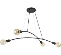 TK Lighting Helix lampe suspendue 4x15 W noir 2724