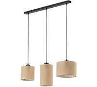 TK Lighting Juta lampe suspendue 3x15 W noir 4954