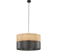 TK Lighting Nicol lampe suspendue 3x15 W noir-bois 4798