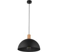 TK Lighting Oslo lampe suspendue 1x15 W noir-bois 4852