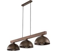 TK Lighting Oslo lampe suspendue 3x15 W bois-marron 6299