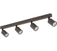 Spot pour plafond Top, ajustable, brun, à 4 lampes linear Top TK Lighting, dimmable, marron, Salon / Salle à manger, Métal, Moderne, Spot