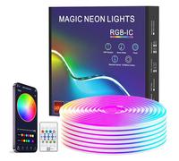 TK99SW Bande LED Néon 4M, Lumineuse Étanche IP67, Fonction DIY, Synchronisation de Musique Avec Application et Télécommande pour Décoration Intérieure Extérieure