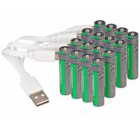 TKA 16 accumulateurs AAA 500 mAh avec port de chargement USB