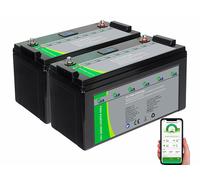 TKA 2 batteries LiFePO4 connectées avec fonction BMS et écran LCD - 1920 Wh