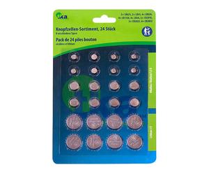TKA 24 piles bouton alcalines et lithium