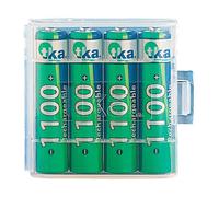 TKA 4 accumulateurs AAA Nimh avec boîtier de rangement - 1100 mAh