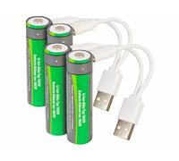 TKA 4 accus lithium-ion 18650 2000 mAh avec port de chargement USB-C