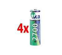 TKA accus Nimh type AA 2 700 mAh - Lot de 4