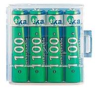 TKA Accumulateurs AAA NiMH 1100 mAh – Lot de 4 avec boîtier de rangement