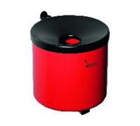 TKG Wandascher Ø90xH100mm rouge avec dispositif d'inclinaison TKG Quantité:1