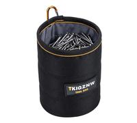 TKIGZNW Pochette à outils pour clous et vis avec clip de ceinture noir Black