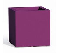 TKM Pot de fleurs Cube en résine Carré H40 Violet 40x40Cm