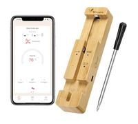 TKMARS Thermometre Cuisine Bluetooth Barbecue Professionnel Sonde Temperature Cuisine Sans Fil Smartphone Application de Surveillance Longue Portée 100M Thermomètre à Viande pour Four Electrique Grill
