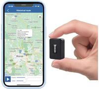 TKMARS Traceur GPS Magnétique 4G Mini, Localisateur GPS Voiture Moto Antivol IP66, Suivi Temps Réel sans Abonnement, Aimanté Étanché pour Véhicule Scooter Bagage