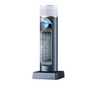 Tktouci Ventilateur Colonne pour Chambre - Ventilateur Solaire Intelligent Silencieux Avec 6 Vitesses, Rafraîchissant Oscillant Avec Rotation 120 Degrés Pour Chambre Et Pièce