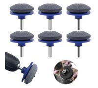 Tkxjry 6 Pièces Aiguiseur de lame de tondeuse à gazon, 5CM Affuteur Lame Tondeuse Gazon Universel, Aiguiseur de Tondeuse, Aiguiseur Lame Tondeuse, Lawnmower Dull Blade Sharpener pour Outils de Jardin