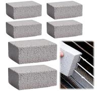 Tkxjry 6 Pièces Pierre de Nettoyage pour Barbecue, 10x7x3.5cm Barbecue Nettoyage des Blocs, Grill Nettoyage Pierre, pour Nettoyer Barbecue Grills Griddles Four Carreaux, pour Cuisines,Salles de Bains