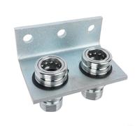 TL39-B Hydraulique pour raccord rapide 1/2" NPT avec double support de déclenchement, fermeture push-pull pour machines agricoles et équipements de construction, système d'emboîtement métallique