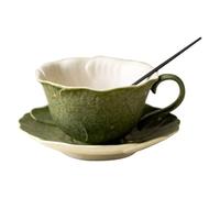 TLMDXTEU Tasse à thé et Soucoupe Tasse à café de tasse thé l'après-midi bureau avec la cuillère pour Cappuccino Latte Café