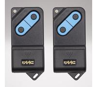 TM2 433 DS - Télécommande 2 canaux pour portails ou porte de garage à 12 switchs - Réf. 7873892-433,92 MHz + 1 Porte-clés DOMOBIP (Noir - Lot de 2)