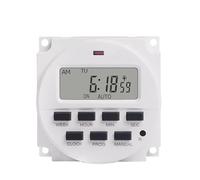 TM618 1 seconde intervalle 5V 12V 110V 220V alimentation 7 jours hebdomadaire programmable numérique électronique éclairage minuterie interrupteur 1 pièces(Russian Panel 220V)