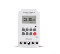 TM630S-4 Minuteur numérique programmable hebdomadaire avec écran LCD pour lumières et appareils Rail DIN 12 V 30 A