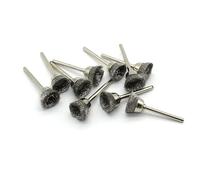TMAX 10 pièces de 12,7 mm Lot de à poils en acier inoxydable de pour Dremel | Tige de 3,175 mm | Compatible avec Dremel et autres outils rotatifs | Élimination de la rouille et nettoyage des surfaces