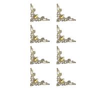 Tmboryuu Lot de 8 protections d'angle en métal pour livre pour la beauté et la durabilité Application simple et rapide Convient pour les étudiants et les enseignants Coins décoratifs, Grand, Comme