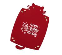 Tmboryuu Plateau polyvalent en cuir avec motif animal et compartiment spacieux, parfait pour les voyages ou la maison, joli plat à bijoux motif chat