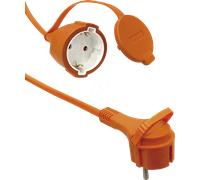 TME NV54-50 - Rallonge, fiche à contact de protection plate, orange, IP54, 50m