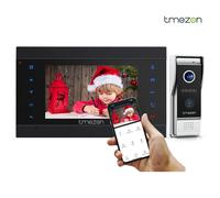 TMEZON Interphone vidéo intelligent Tuya Wifi 1080P à 4 fils, vidéophone avec écran tactile 7'', sonnette vidéo, système de sécurité 739B-NE120