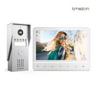 TMEZON-visiophone à 4 fils, interphone avec sonnette, interphone avec caméra, affichage de documents de 7 pouces, caméra à large vue de 120 °