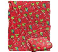 TMNT TMNT Christmas Pattern Plaid Ultra Doux au Toucher Soyeux - 152 x 127 cm