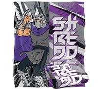 TMNT TMNT Shredder Plaid Ultra Doux au Toucher Soyeux - 152 x 127 cm