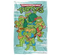 TMNT TMNT Turtle Group Plaid Ultra Doux au Toucher Soyeux - 91 x 147 cm