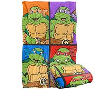 TMNT TMNT Turtle Tiles Plaid Ultra Doux au Toucher Soyeux - 91 x 147 cm