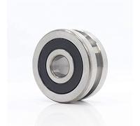 TMP1105 544162 1PC Roulement à rainure en H 12x42x19mm Rouleaux de roulement acier H4/4 H5/4 H6/4 H7/4 Roulements guidage coulissants rouleaux poulie roue U(124219H7 4 1PC)