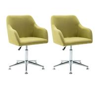 Tmriohed Lot de 2 chaises de salle à manger pivotantes et réglables en | Fauteuil rembourré ergonomique avec vérin à gaz et pied en étoile pour salon, chambre à coucher et bureau.