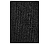 Tmriohed Paillasson rayé - 80 x 120 cm - Anthracite | La surface en feutre aiguilleté durable protège le couloir et l'entrée de manière fiable contre la saleté avec envers