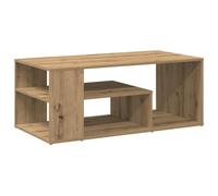 Tmriohed Table basse en chêne Artisan 100 x 50 x 40 cm | Table de canapé stable aspect chêne artisanal avec beaucoup d'espace de rangement pour bibliothèque dans le salon