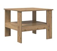 Tmriohed Table basse en chêne Artisan 57 x 55 x 45 cm | Table d'appoint compacte pour le salon avec une surface de rangement supplémentaire pour les magazines et les collations.